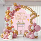 Wedding Arch Backdrop Stand Set of 2 With Pink Cover (7.2FT+6FT), alternate view 7