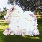 Wedding Arch Backdrop Stand Set of 2 With White Cover (6FT+5FT), alternate view 2