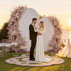 Wedding Arch Backdrop Stand Set of 2 With White Cover (6FT+5FT), alternate view 4