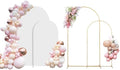Wedding Arch Backdrop Stand Set of 2 With White Cover (7.2FT+6FT)
