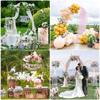 Wedding Arch Backdrop Stand Set of 2 With White Cover (7.2FT+6FT), alternate view 5