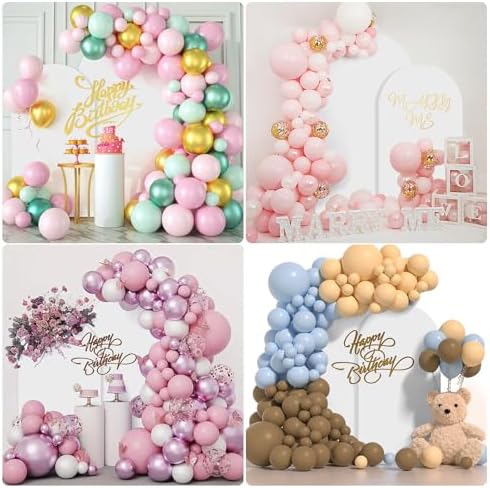 Wedding Arch Backdrop Stand Set of 2 With White Cover (7.2FT+6FT), alternate view 6