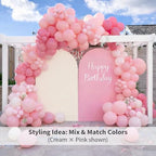 Wedding Arch Cover - 7.2FT Spandex Backdrop Cover & Round Top Arch Stand Cover for Bridal, Birthday, Baby Shower, alternate