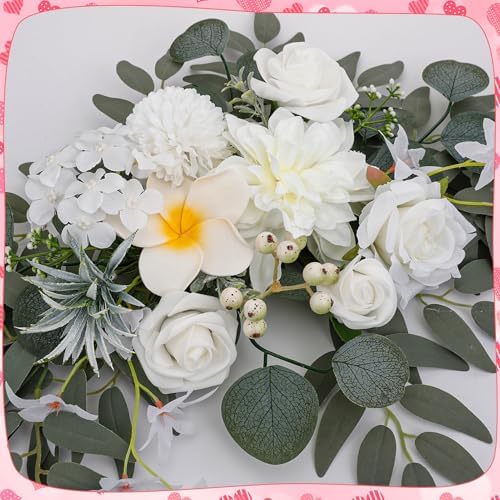 Wedding Arch Decorations 2 Pack, Artificial Hanging Flowers, alternate view 3