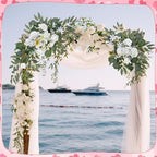 Wedding Arch Decorations 2 Pack, Artificial Hanging Flowers, alternate view 4