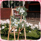 Wedding Arch Decorations 2 Pack, Artificial Hanging Flowers, alternate view 6