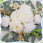 Wedding Arch Decorations 2 Pack, White Arch Flowers Swag Set, alternate view 2