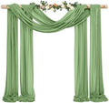 Wedding Arch Draping Fabric,1 Panel 28" x20ft Sage Green Wedding Arch Drapes for Ceremony Chiffon Fabric Drapes