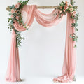 Wedding Arch Draping Fabric 1 Panel Blush Sheer Backdrop Drapes in Blush