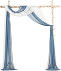 Wedding Arch Draping Fabric 2 Panels 20Ft Chiffon Fabric Drapes Arbor Drapery Wedding Ceremony Reception Swag