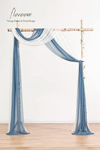 Wedding Arch Draping Fabric 2 Panels 20Ft Chiffon Fabric Drapes Arbor Drapery Wedding Ceremony Reception Swag, alternate view