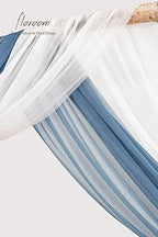 Wedding Arch Draping Fabric 2 Panels 20Ft Chiffon Fabric Drapes Arbor Drapery Wedding Ceremony Reception Swag, alternate view