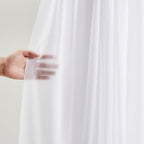 Wedding Arch Draping Fabric 2 Panels 30" X 20FT Sheer Arch Drapes Fabric White Backdrop Curtains for Wedding, alternate view