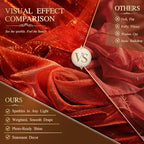 Wedding Arch Draping Fabric 28" x19FT Burnt Maple Shimmery Sheer Fabric Drapes 1 Panel Arch Backdrop Curtains, alternate view