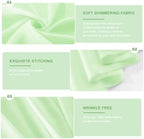 Wedding Arch Draping Fabric 29" x 18 FT Apple Green Sheer Chiffon Outdoor Curtain Drapes for Wedding Birthday, alternate view