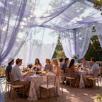 Wedding Arch Draping Fabric 29" x 18 FT Lavender Sheer Chiffon Outdoor Curtain Drapes for Wedding Birthday Party, alternate