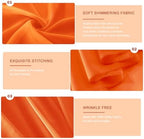 Wedding Arch Draping Fabric 29" x 18 FT Orange Sheer Chiffon Outdoor Curtain Drapes for Wedding Birthday Party, alternate