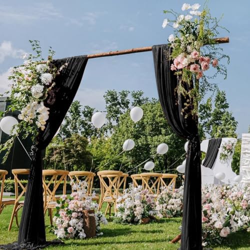 Wedding Arch Draping Fabric 29" x 20 FT Drapes for Backdrop Sheer Curtains for Romantic Bridal Baby Shower