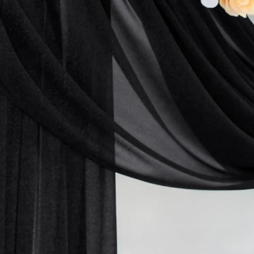 Wedding Arch Draping Fabric 29" x 20 FT Drapes for Backdrop Sheer Curtains for Romantic Bridal Baby Shower, alternate view 5