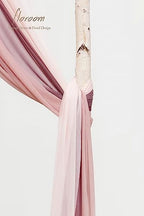Wedding Arch Draping Fabric 3 Panels 20Ft Chiffon Fabric Drapes Arbor Drapery Wedding Ceremony Reception Swag, alternate view