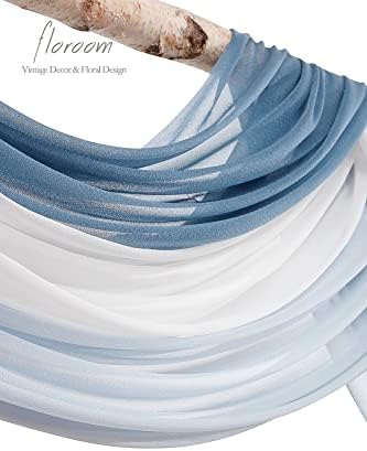 Wedding Arch Draping Fabric 3 Panels 20Ft Chiffon Fabric Drapes Arbor Drapery Wedding Ceremony Reception Swag, alternate view