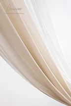 Wedding Arch Draping Fabric 3 Panels 20Ft Chiffon Fabric Drapes Arbor Drapery Wedding Ceremony Reception Swag, alternate view