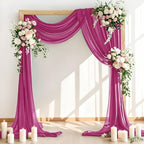 Wedding Arch Draping Fabric 30'' x 18FT Sheer Chiffon Arch Drape Backdrop