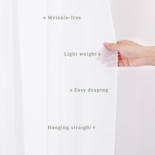 Wedding Arch Draping Fabric 4 Panels 20Ft Length x 28" Width White Arch Drapes Chiffon Fabric Sheer Curtains, alternate view