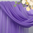 Wedding Arch Draping Fabric Backdrop 2 Panels, Lavender Purple, alternate view 4