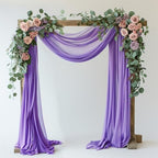 Wedding Arch Draping Fabric Backdrop 28.7" x 20FT, Lavender Purple