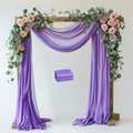 Wedding Arch Draping Fabric Backdrop 3 Panels, Lavender Purple