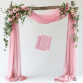 Wedding Arch Draping Fabric Backdrop Drapes 2 Panels, Blush Pink