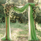 Wedding Arch Draping Fabric Backdrop Drapes 2 Panels, Sage Green, alternate view 6