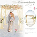 Wedding Arch Draping Fabric Beige Chiffon Fabric Drapes in Beige, alternate view 6