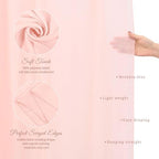 Wedding Arch Draping Fabric Blush Pink Chiffon Fabric Drapes in Blush Pink, alternate view 4