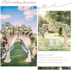 Wedding Arch Draping Fabric Blush Pink Chiffon Fabric Drapes in Blush Pink, alternate view 6
