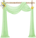 Wedding Arch Draping Fabric Chiffon Fabric, 29in x 18Ft Sheer Chiffon Outdoor Curtain for Wedding Ceremony