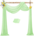Wedding Arch Draping Fabric Chiffon Fabric, 29in x 18Ft Sheer Chiffon Outdoor Curtain for Wedding Ceremony