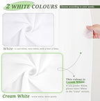 Wedding Arch Draping Fabric Cream White Chiffon Fabric Drapes in Cream White, alternate view 5