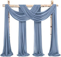 Wedding Arch Draping Fabric Dusty Blue Chiffon Fabric Drapes in Dusty Blue
