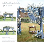 Wedding Arch Draping Fabric Dusty Blue Chiffon Fabric Drapes in Dusty Blue, alternate view 6