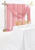 Wedding Arch Draping Fabric Dusty Rose Chiffon Fabric Drapes in Dusty Rose, alternate view 5