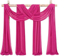 Wedding Arch Draping Fabric Fuchsia Chiffon Fabric Drapes in Fuchsia