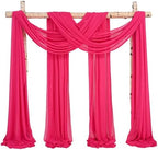 Wedding Arch Draping Fabric Hot Pink Chiffon Fabric Drapes in Hot Pink