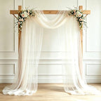 Wedding Arch Draping Fabric, Ivory, 1 Panel, 28.7" x 20ft in 28.7"W x 240"L (Pack of 1) in Ivory
