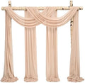 Wedding Arch Draping Fabric Nude Chiffon Fabric Drapes in Nude