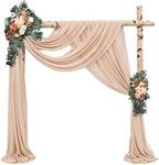 Wedding Arch Draping Fabric Nude Chiffon Fabric Drapes in Nude, alternate view 2