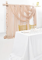 Wedding Arch Draping Fabric Nude Chiffon Fabric Drapes in Nude, alternate view 5