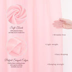 Wedding Arch Draping Fabric Pink Chiffon Fabric Drapes in Pink, alternate view 4