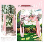 Wedding Arch Draping Fabric Pink Chiffon Fabric Drapes in Pink, alternate view 7